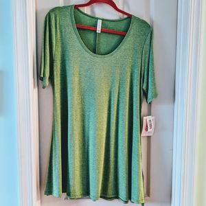 NWT Heathered green Lularoe perfect T size large